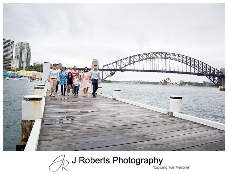 Overseas Visitors Family Portrait Photography in Sydney at Blue Point Reserve Great Harbour Views for Family Photos